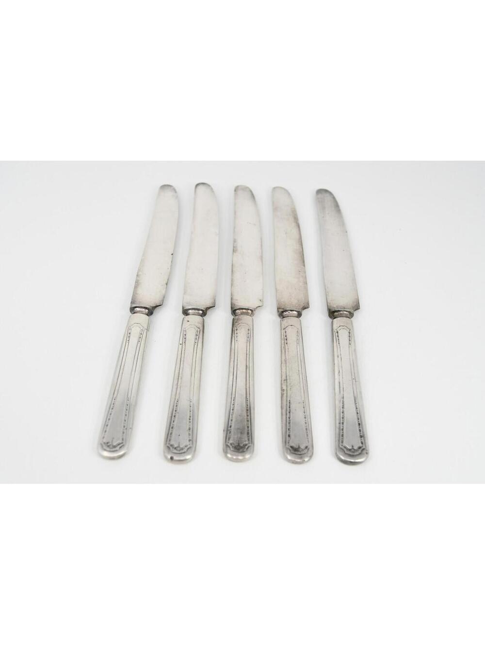 Tudor Plate Oneida Community Algonquin Baronet Set of 5 Dinner Knives VTG TUDOR
